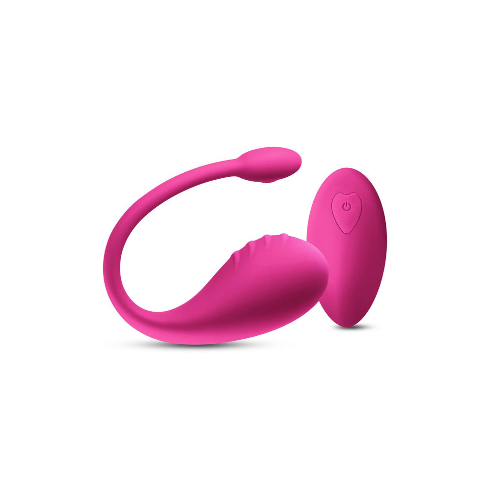 Віброяйце з пультом Inya Venus NS Novelties, силіконове, рожеве, 20 х 3.5 см (331871), zoom