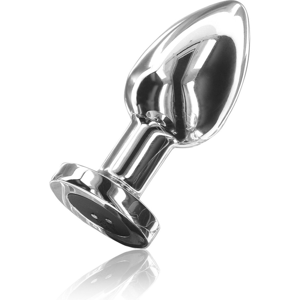 Анальна пробка L з вібрацією The Glider ToyJoy, металева, срібна, 10.2 х 4.1 см (331976), zoom