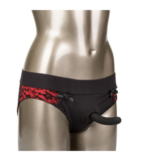 Страпон на трусиках L/XL Scandal California Exotics, силиконовый, черный, 12.7 х 3.2 см - No Taboo