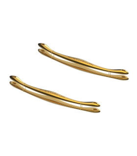 Набор универсальных зажимов UPKO, металлические, золотые, 2 пары - No Taboo