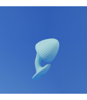 Набор анальных пробок The Mushroom UPKO, силиконовые, голубые, 3 шт. - No Taboo