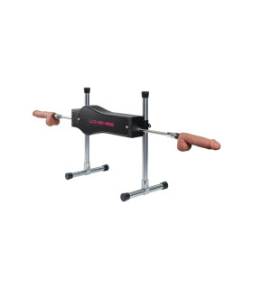 Cекс машина двухсторонняя с приложением и пультом Lovense, черная - No Taboo