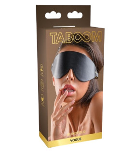 Маска на глаза Vogue Taboom, из веганской кожи, черная - No Taboo