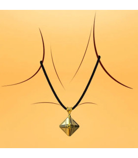 Вибратор для клитора в форме куба Lockink, металл, золотой - No Taboo