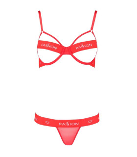 Комплект белья сексуальный S/M Kyouka Passion, 2 предмета, красный - No Taboo