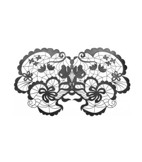 Самоклеящаяся виниловая маска Anna Bijoux Indiscrets, черная, One Size - No Taboo