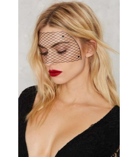 Самоклеящаяся виниловая маска Louise Bijoux Indiscrets, черная, One Size - No Taboo