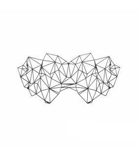 Самоклеящаяся виниловая маска Kristine Bijoux Indiscrets, черная, One Size - No Taboo