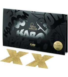 Пестисы в виде крестов Bijoux Indiscrets, золотистые - No Taboo