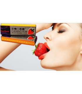 Возбуждающая жвачка для женщин Sex Love, со вкусом клубники, 5 пластинок - No Taboo