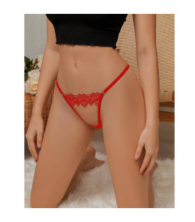 Стринги с сеточкой Star Night Sexy Women XS-S, красные - No Taboo