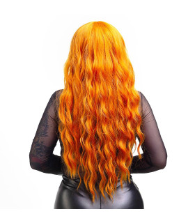 Перука с гривкою довга кучерява, руда, 60 см - No Taboo