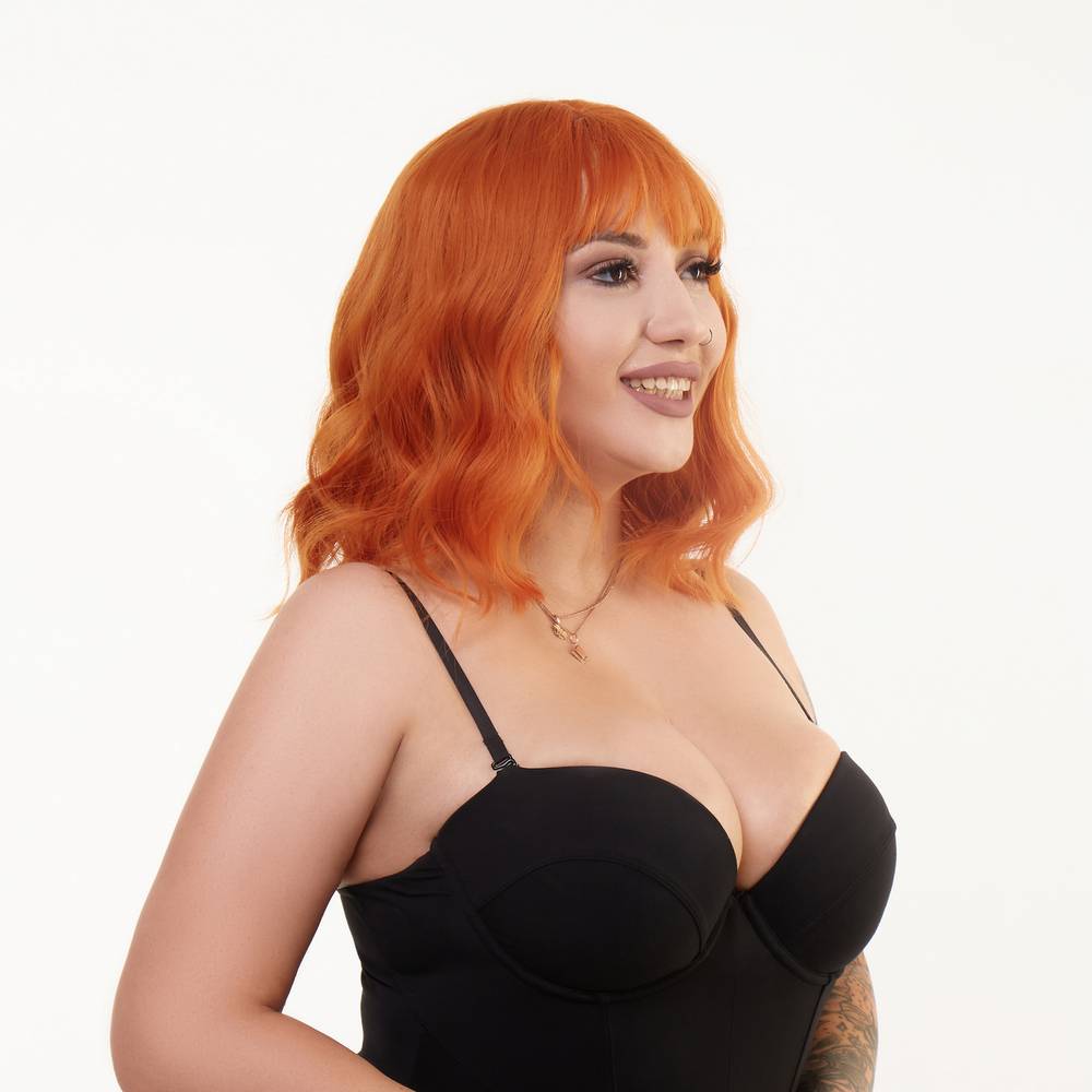 Перука каре з чубчиком хвиляста, руда, 30 см (332357), zoom