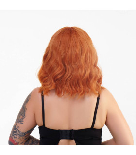 Перука каре з чубчиком хвиляста, руда, 30 см - No Taboo
