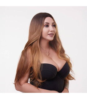 Перука довга пряма, омбре русява, 70 см - No Taboo