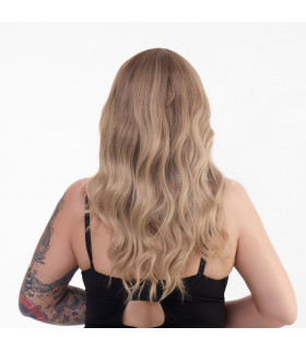 Перука довга кучерява з чубчиком, омбре блонд, 50 см - No Taboo
