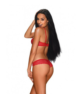 Комплект кружевной Obsessive, красный, S/M - No Taboo
