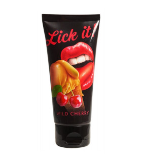 Оральний лубрикант Lick It Wildkirsch зі смаком вишні, 100 мл - No Taboo