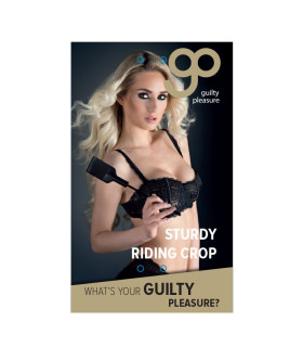 Стек из искусственной кожи Guilty Pleasure, черный, 30 см - No Taboo