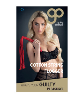 Плетка длинная Guilty Pleasure, красная, 50 см - No Taboo