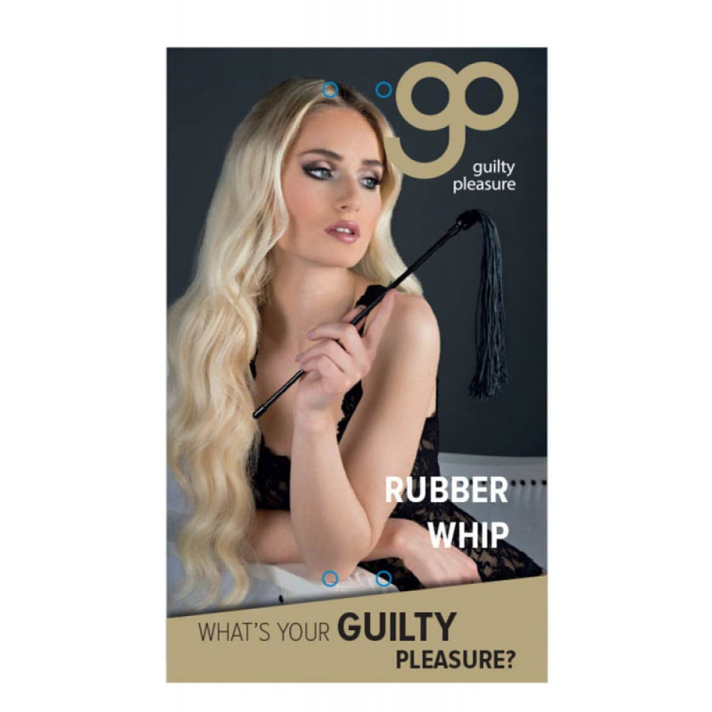 Плетка силиконовая Guilty Pleasure, черная, 50 см (42633), zoom