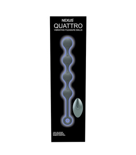 Анальне намисто Nexus Quattro, з пультом керування, чорне, 35.5 х 4 см - No Taboo