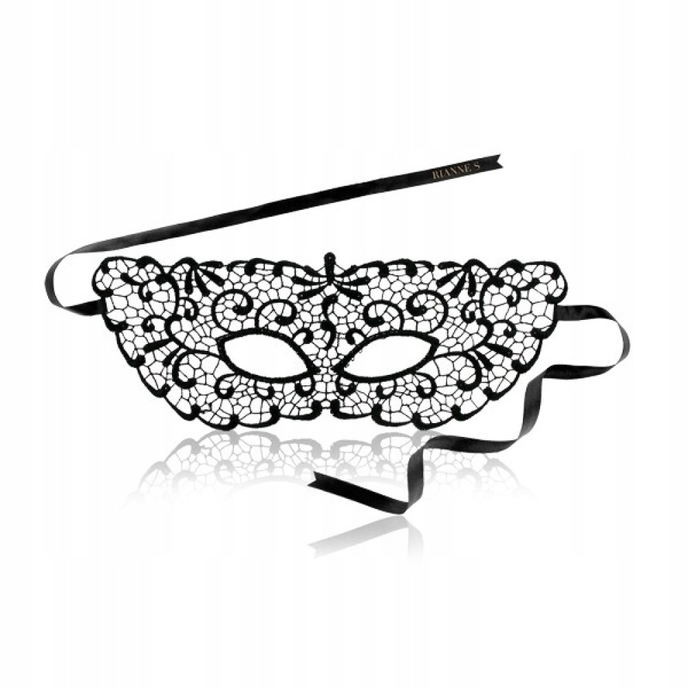 Маска на очі Rianne S Jane, мереживна, чорна, one size (43185), zoom