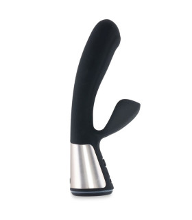 Вибратор-кролик Ohmibod Fuse с интерактивным подключением, черный, 18 х 3.4 см - No Taboo