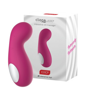 Интерактивный минивибратор для клитора Kiiroo Cliona, розовый, 11.5 х 5 см - No Taboo