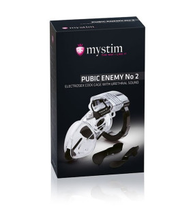 Пояс верности с электростимуляцией Mystim, прозрачный, 8.2 х 4.7 см - No Taboo