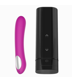 Набор для пары мастурбатор и стимулятор точки G Kiiroo, черно-розовый - No Taboo