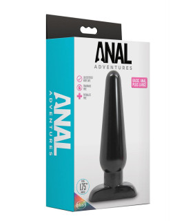 Анальная пробка Anal Adventures среднего размера, 10 х 2.5 см - No Taboo