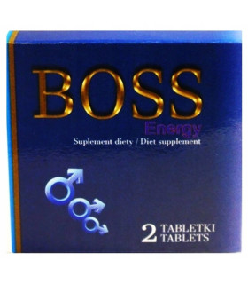 Мужские таблетки для эрекции и потенции BOSS ENERGY, 2 шт - No Taboo