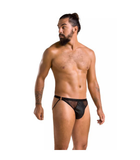 Мужские трусы джоки Passion Men Luke, XXL/XXXL, с мелкой сеткой, черные - No Taboo