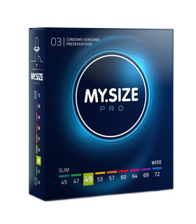 Презервативы латексные My.Size Small 49 мм, 3 шт - No Taboo