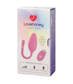 Виброяйцо Lovehoney mon ami с пультом, розовое, 17.8 - No Taboo