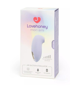 Вакуумний стимулятор клітора Lovehoney mon ami Pleasure Air Suction, ліловий, 10.2 см - No Taboo