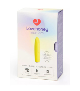 Вiброкуля Lovehoney mon ami, жовта, 8.9 см - No Taboo