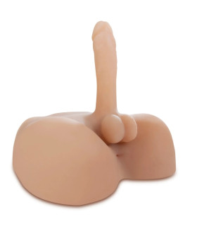 Мастурбатор реалистичный Pipedream, пенис и анус, киберкожа, бежевый - No Taboo