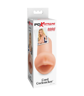 Мастурбатор-рот Pipedream PDX Extreme кібершкіра, бежевий, 12.5 х 4.2 см - No Taboo