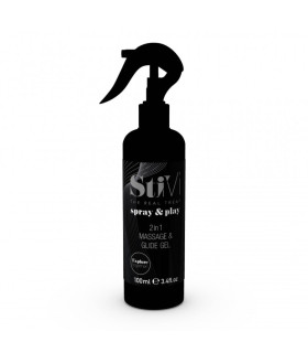 Лубрикант и массажный гель HOT StiVi Spray&Play 2в1, 100 мл - No Taboo