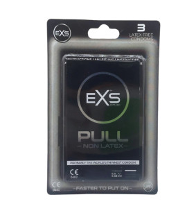 Презервативи ультратонкі EXS Pull, безлатексні, 3 шт - No Taboo
