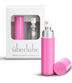 Лубрикант на силиконовой основе Uberlube в розовом футляре, 15 мл - No Taboo