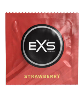 Презерватив EXS Strawberry с ароматом клубники, 1 шт - No Taboo