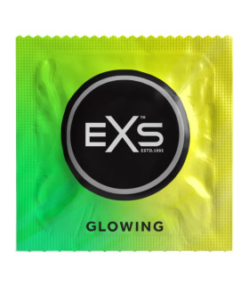 Перезервативы EXS Glowing, светящиеся, 1 шт - No Taboo