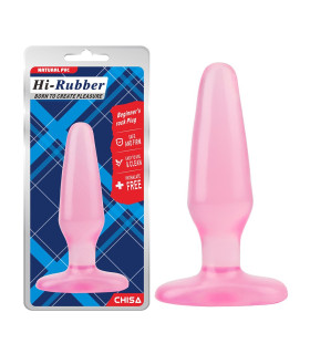 Анальна пробка Chisa Beginner's rock Plug, рожева, 13.9 х 4 см - No Taboo