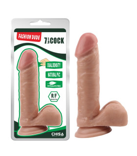 Фаллоимитатор реалистичный Chisa Fashion Dude на присоске, бежевый, 19.5 х 4.1 см - No Taboo
