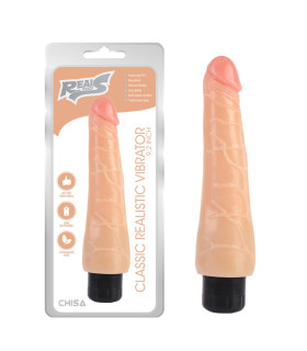 Вібратор реалістичний Chisa Real Touch S 9.2, бежевий, 23.5 х 5.2 см - No Taboo