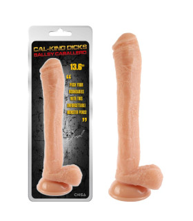 Фаллоимитатор реалистичный Chisa Ballsy Caballero, на присоске, бежевый, 34.8 х 6.2 см - No Taboo