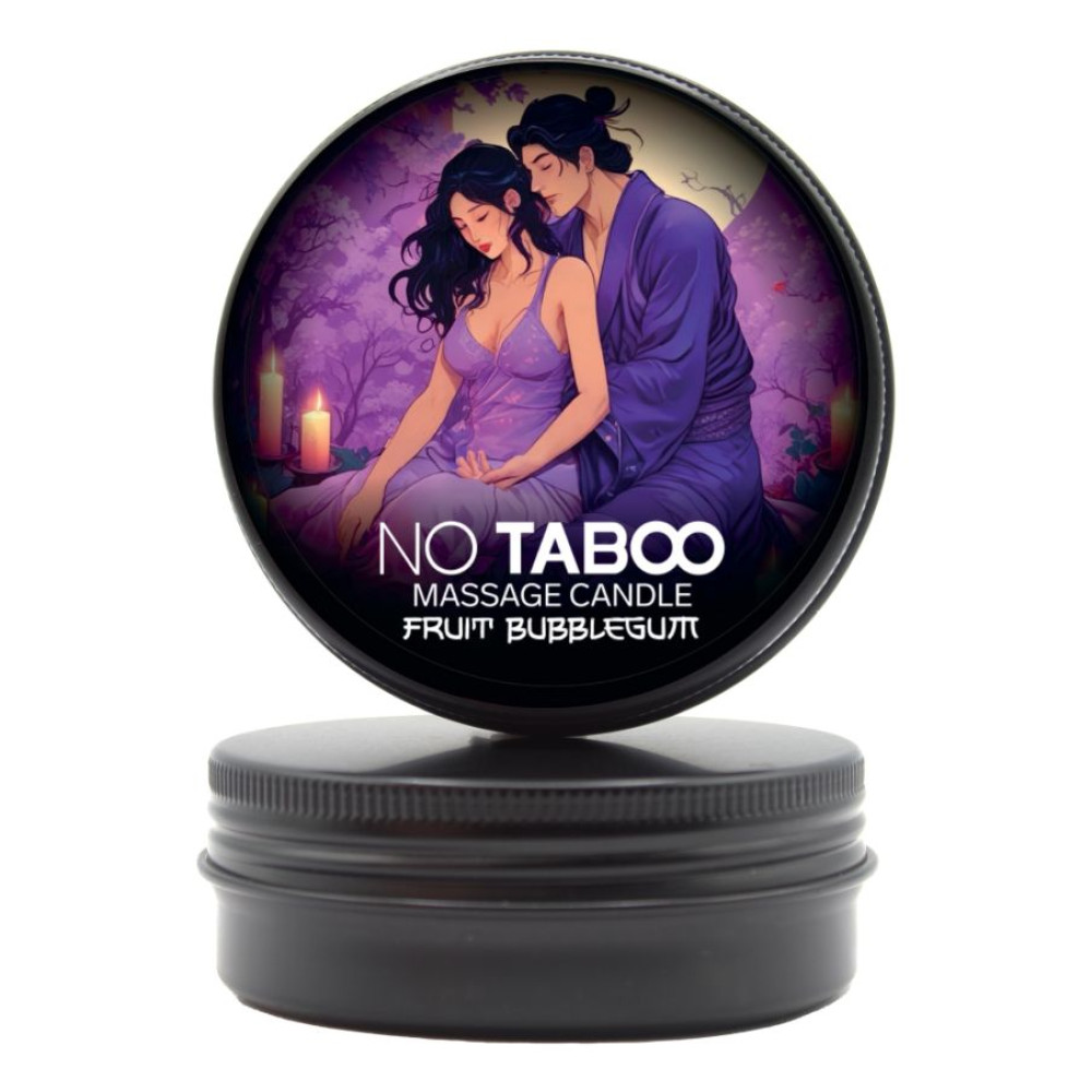 Масажна свічка NO TABOO, 30 мл, Fruit Bubblegum з ароматом фруктової жуйки (333899), zoom